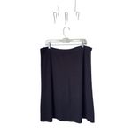 Talbots  Knit Jersey Black XL Light Flare Pull On Skirt NWT Photo 1
