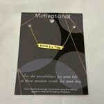 None Motivational "Dream Big" Necklace – Gold Tone – NIP Photo 0