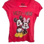 Disney Minnie Mouse T-Shirt Pink Mickey + Minnie Photo 0