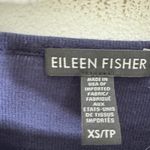 Eileen Fisher  Tencel Elbow Sleeve Navy Blue Knit Top XS‎ Photo 2