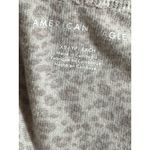 American Eagle  V-Neck Tunic Top Tan Leopard Print Soft Knit Long Sleeve READ Photo 4