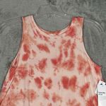 Old Navy Shirt Womens Small Orange Tie Dye Luxe Tank Top Athletic Workout Casual Photo 3