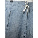 Athleta  Cabo‎ Linen Jogger Chambray Size 8 Elastic Waist Pants Athleisure Photo 2