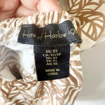 House of Harlow 1960 Linen Open Back Halter Dress Women Small Brown Photo 8