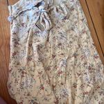 American Eagle Yellow Flower Dress Open Back Photo 2