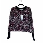 Joie NWT  Floral Crew Neck Sweatshirt Sweater Large Photo 7