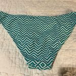 BP  Teal White Geometric Zig Zag Bikini Bottom Size Large Photo 4