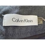 Calvin Klein  Skirt Size‎ 4P Gray Knee Length Pencil Lined Slit Photo 5