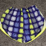 Nike Stylish Women's Blue and Yellow Shorts Photo 3