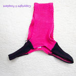 New!‎ Bond Eye Free People bikini bottom pink black color block, one size Size M Photo 2