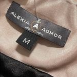 Alexia Admor  New York size medium black nude formal dress lace strapless zip up Photo 9
