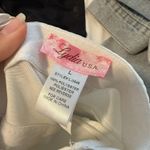 White rhinestone fringe crop top and skirt set Size L Photo 2