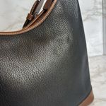 Dooney & Bourke Vtg Large Hobo Black Leather Bag shoulder Purse Photo 7
