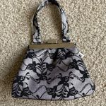 Saks 5th Avenue Vintage Saks Fifth Avenue Statin Floral Lace Mini Wristlet Small Handbag Purse Photo 0