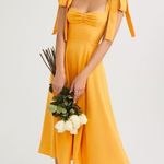 House Of CB  Alicia Midi Dress Tangerine Photo 2