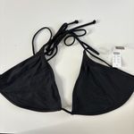 J.Crew NWT  Perfect String Bikini Top Black Photo 1