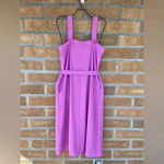 Everlane  Magenta Japanese GoWeave Picnic Button Front Dress size 4 Photo 3