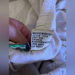 Palm Grove Women's 2X Beige Palm Flower Printed Pull On Cropped Pants Wide Leg Tan Photo 3