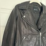 Madewell Washed Leather Motorcycle Jacket- New S Photo 5