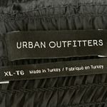 Urban Outfitters  Black Satin Silk Smocked Cami Camisole Tank Crop Top Size XL Photo 2