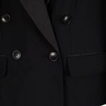 Madewell  Black Cropped Tuxedo Blazer Women's Size 0 NWT Photo 3