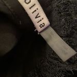 Alice + Olivia Mina Faux Leather and lace long sleeve Mini Dress 0 Photo 15