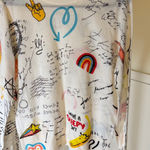 Gabby Isabella NWOT Women's Good Vibes Sweater White Multi Size M Size M Photo 0