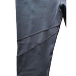 Lorna Jane -BLACK CROPPED LEGGINGS-SIZE SMALL Diagonal mesh inlays Photo 2