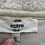 Entro Pullover Colorblock Fleece Tan Grey Cream Sherpa Snap Neck Cozy Size Small Photo 3