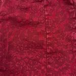 Anthropologie // PILCRO Red Flocked High-Rise Skinny Denim Legging 32 Photo 1