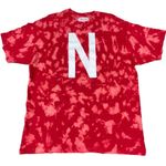 Letter N Red Tie Dye T Photo 0