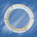 NWT White acrylic tube bracelet Photo 0