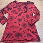 Christina V Womens Red Black Edgy Grunge Y2K Mallgoth Bedazzled Shirt Size XL Photo 5