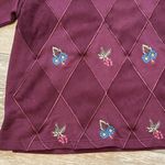 Alfred Dunner Sz PM P M Vintage Pullover Sweatshirt Knit Top Embroidery Flowers Photo 1