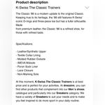 K-Swiss Women’s Classic Low Profile Trainers Size 5.5 Photo 1