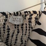 Dress Forum  Black and Cream Zebra Print Cropped Camisole Photo 1