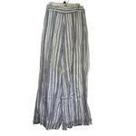 Tularosa stripe wide leg cotton zip side pants Size M Photo 2