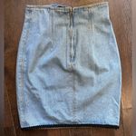 EXPRESS Vintage Denim Blazer and Skirt W Onyx & Black Buttons, Black Trim Photo 10