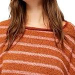 Free People Bardot Striped Oversized Sweater in Cedar Flower Size XXS Photo 4