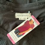 Peace & Pearls  Black Eyelash Tee Photo 5