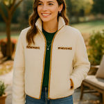 Thread & Supply Celine Sherpa Jacket – Off Photo 1