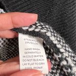 VICI  Women’s Black White Long Sleeves Cable Knit‎ Open Front Coat Medium Large Photo 6