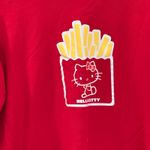 Sanrio  Red Hello Kitty French Fry Sweatshirt sz L Photo 6