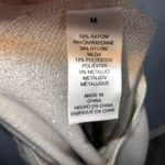 Alfred Dunner  Gold Metallic All In One Pullover/Cardigan Sweater W/ Sequins Med Photo 8