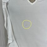 Free People  White Ruffle Long Sleeve Top Photo 4