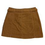 American Eagle  Outfitters A-Line Stretch Corduroy Skirt Size 6 Brown Fall Photo 1