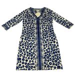 Gretchen Scott  Jersey Border Town-Wildcat Navy 3/4 Sleeves Short Dress XS Photo 2