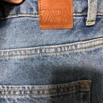 ZARA  distressed ripped‎ jeans medium wash women's size 8 buttonfly high rise Photo 10