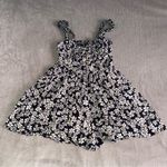 Urban Outfitters  Black motif romper dress in floral Photo 0