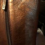 Donald Pliner Bronze Couture Antique Metallic Leather Full Zipper Boot NWT $425 Gold Size 8.5 Photo 3